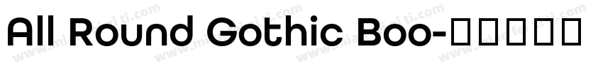 All Round Gothic Boo字体转换